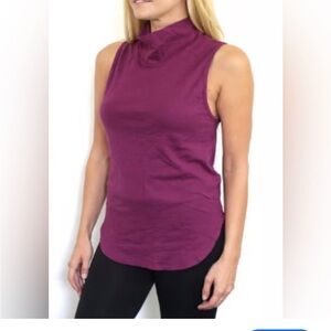 Free People Purple Fitted Sleeveless Tank Top